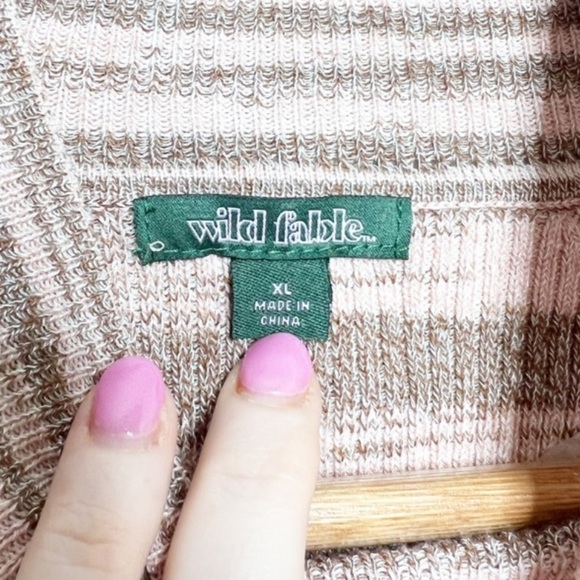 New with Tag Wild Fable Women Cold Shoulder Neutral Space Dye Turtleneck Sweater - Picture 13 of 16